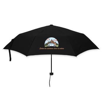 J'aime les aventures dans la nature - Parapluie standard - noir - Devant