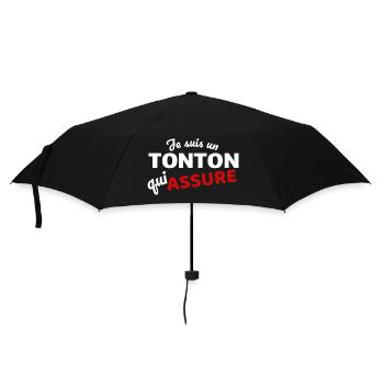 Je suis un tonton qui assure - Parapluie standard - noir - Devant