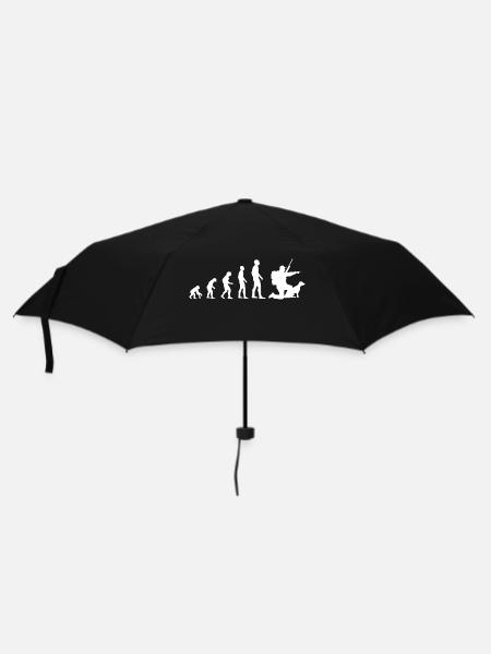 Evolution Chasse Homme Humour Chasseur Drôle - Parapluie standard - noir