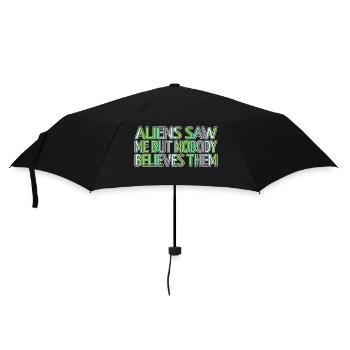 Gift Animation Alien Animal Fun Alien Abduction - Umbrella (small) - black - Front
