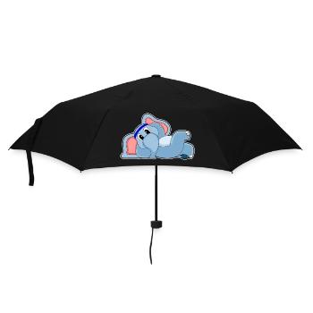 Funny Elephant - Umbrella (small) - black - Front