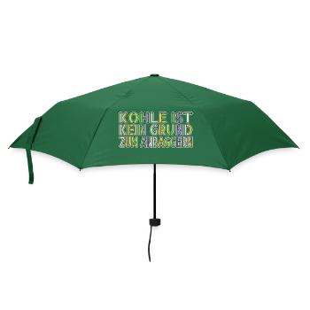 grüne lebensstiltipps geburtstagsgeschenkidee - Regenschirm (klein) - Flaschengrün - Vorne