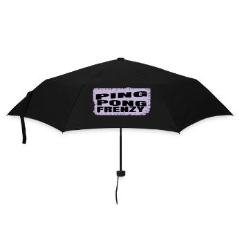 Tennis de table Des passionnés de vitesse de vie au rythme effréné - Parapluie standard - noir - Devant