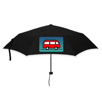 PAPA. OPA. VATERTAG. GELIEBTE. MEISTER. LEHRER - Regenschirm (klein) - Schwarz - Vorne