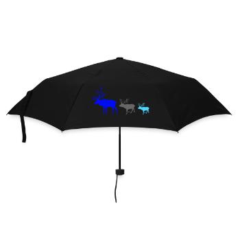Deer Family - Umbrella (small) - black - Front