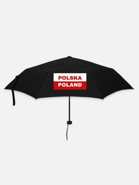 Polish Flag - Umbrella (small) - black