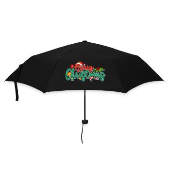 Merry Christmas - Umbrella (small) - black - Front