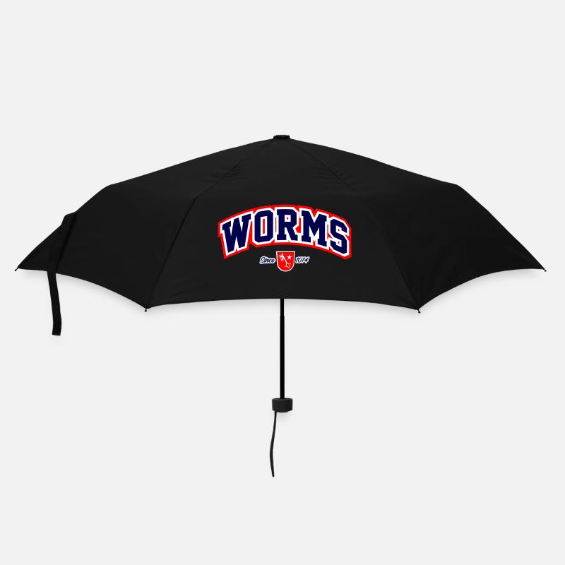 Worms - Regenschirm (klein) - Schwarz