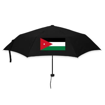 Jordanien - Regenschirm (klein) - Schwarz - Vorne