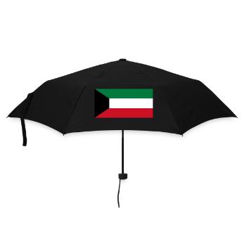 Kuwait - Regenschirm (klein) - Schwarz - Vorne