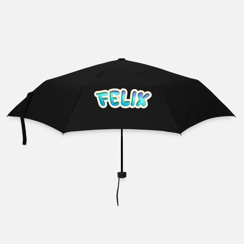 Felix als Job - Regenschirm (klein) - Schwarz
