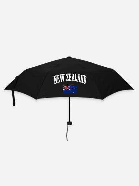 NEUSEELAND Flagge Sweatshirt T-Shirt - Regenschirm (klein) - Schwarz