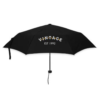 Vintage is 1992 - Umbrella (small) - black - Front