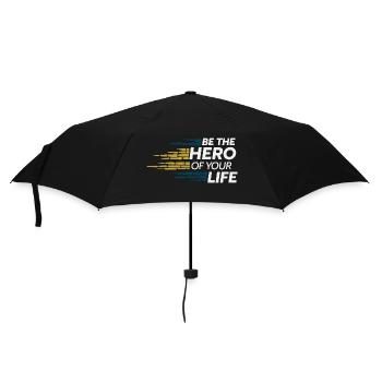 SEIEN SIE DER HELD IHRES LEBENS - Regenschirm (klein) - Schwarz - Vorne