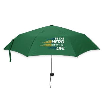 BE THE HERO OF YOUR LIFE - Umbrella (small) - bottlegreen - Front