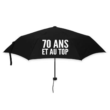 70 ans et au top - Parapluie standard - noir - Devant