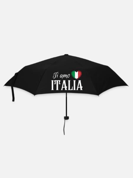 Ich liebe Italien, italienischen Stolz - Regenschirm (klein) - Schwarz