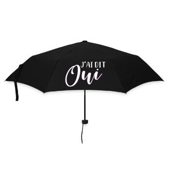 Ich sagte ja - Regenschirm (klein) - Schwarz - Vorne