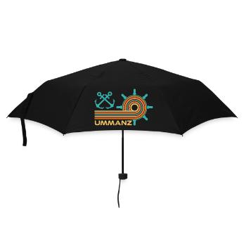 Ostsee Urlaub INSEL UMMANZ Lustiges - Regenschirm (klein) - Schwarz - Vorne