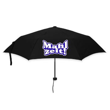 Endlich Mahlzeit! Guten Appetit - Regenschirm (klein) - Schwarz - Vorne