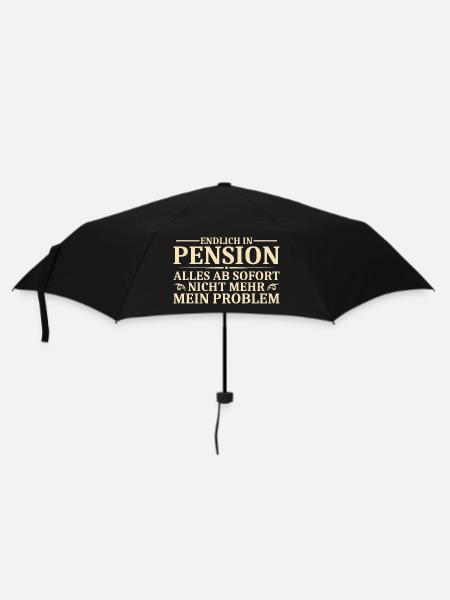 Pension Pensionierung Kollege in Rente - Regenschirm (klein) - Schwarz