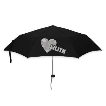 Heart Lilith - Umbrella (small) - black - Front