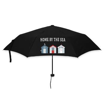 Home by the Sea – Strandhäuser - Regenschirm (klein) - Schwarz - Vorne