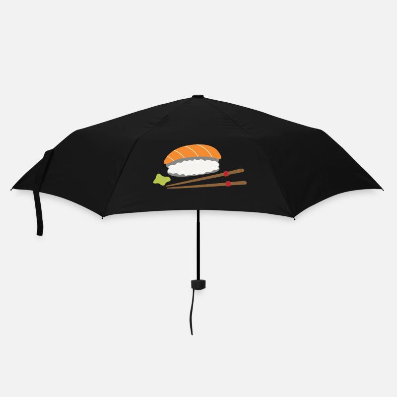 Sushi - Regenschirm (klein) - Schwarz