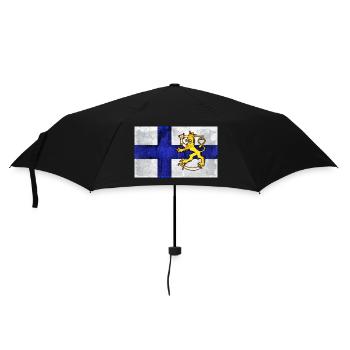 Finlande, Lion - Design - Parapluie standard - noir - Devant