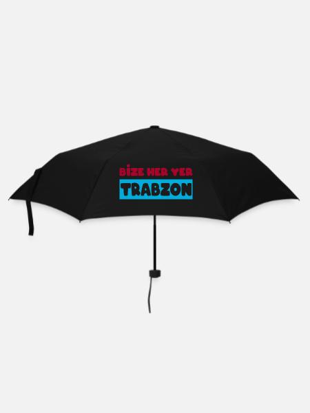 Bize her yer Trabzon 61 - Umbrella (small) - black