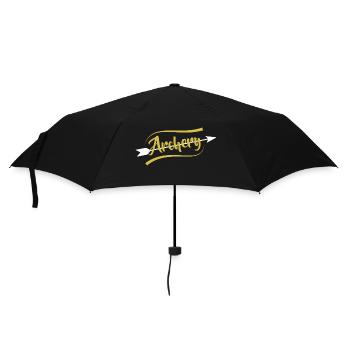 Bogenschießen Pfeil Bogen Bogenschütze - Regenschirm (klein) - Schwarz - Vorne
