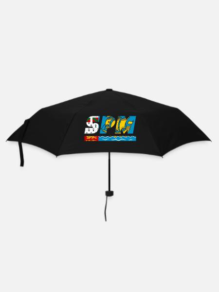 Drapeau SPM drapeau Île Saint Pierre et Miquelon - Parapluie standard - noir