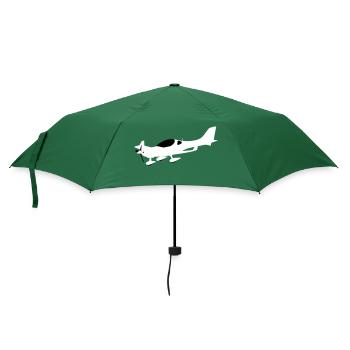 wt 9 Ultraleichtflugzeug UL Pilot Flugzeug - Regenschirm (klein) - Flaschengrün - Vorne