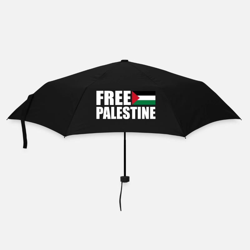 Free palestine - Regenschirm (klein) - Schwarz