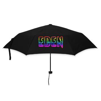 eden rs regenbogen - Regenschirm (klein) - Schwarz - Vorne