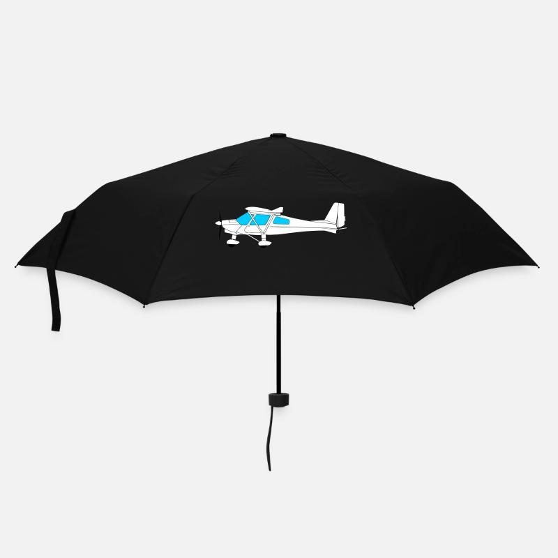 Flugzeug Pilot Flieger Ultraleichtflugzeug UL c42 - Regenschirm (klein) - Schwarz