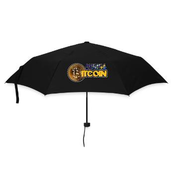 Bitcoin Mining - Regenschirm (klein) - Schwarz - Vorne