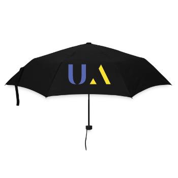 Blues and yellows - Umbrella (small) - black - Front