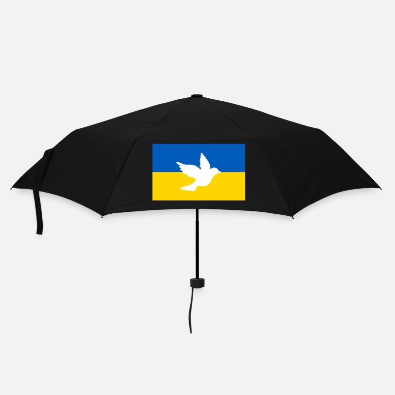 Ukraine - Regenschirm (klein) - Schwarz