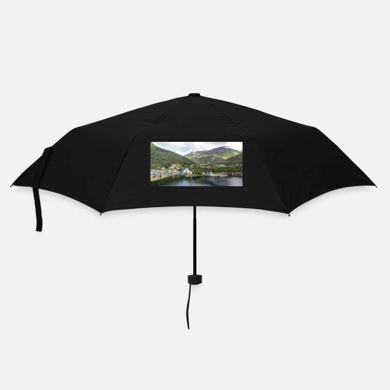 Hellesylt panorama vie - Parapluie standard - noir