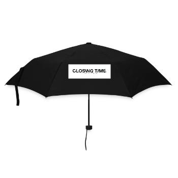 heure de fermeture - Parapluie standard - noir - Devant