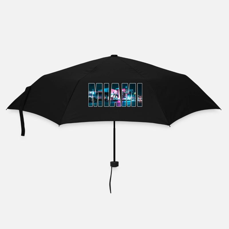 MIAMI - Regenschirm (klein) - Schwarz
