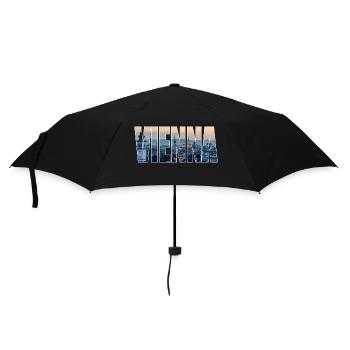 vienna wien - Regenschirm (klein) - Schwarz - Vorne