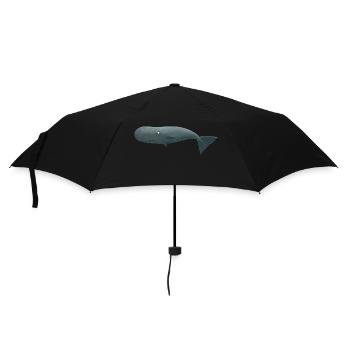 The funny sperm whale - Umbrella (small) - black - Front