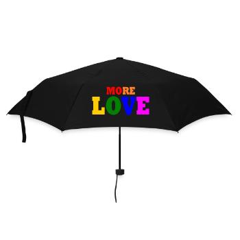 More love - Umbrella (small) - black - Front