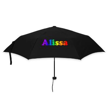 Alissa - Regenschirm (klein) - Schwarz - Vorne