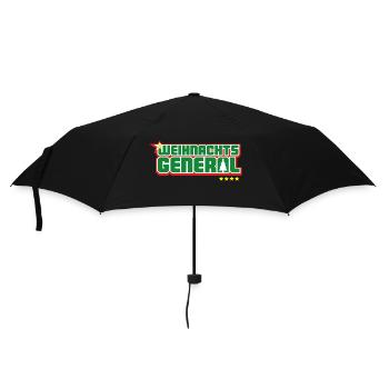Weihnachtsgeneral - Regenschirm (klein) - Schwarz - Vorne