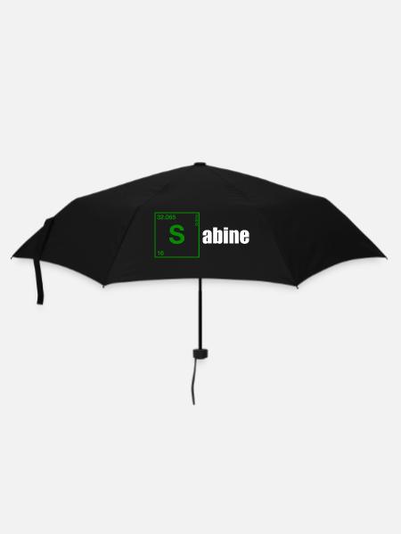 Sabine Geschenk white - Regenschirm (klein) - Schwarz