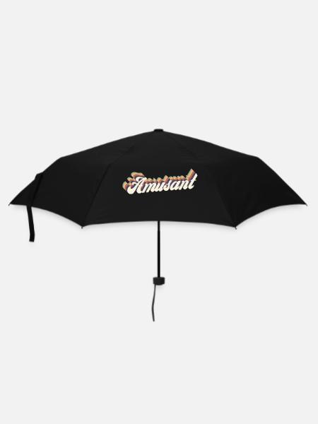 amusant vintage - Parapluie standard - noir