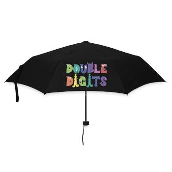 10th Birthday Gift, 10 Years Old, For Boys & Girls - Umbrella (small) - black - Front